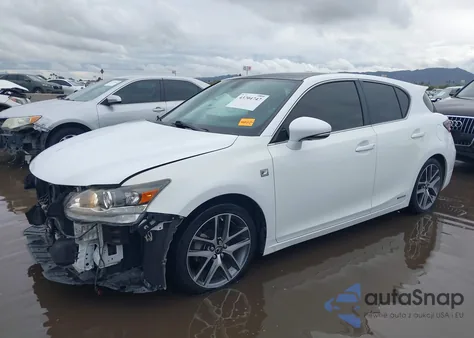 2015 Lexus Ct 200H из США, поврежденный, VIN JTHKD5BH8F2234590